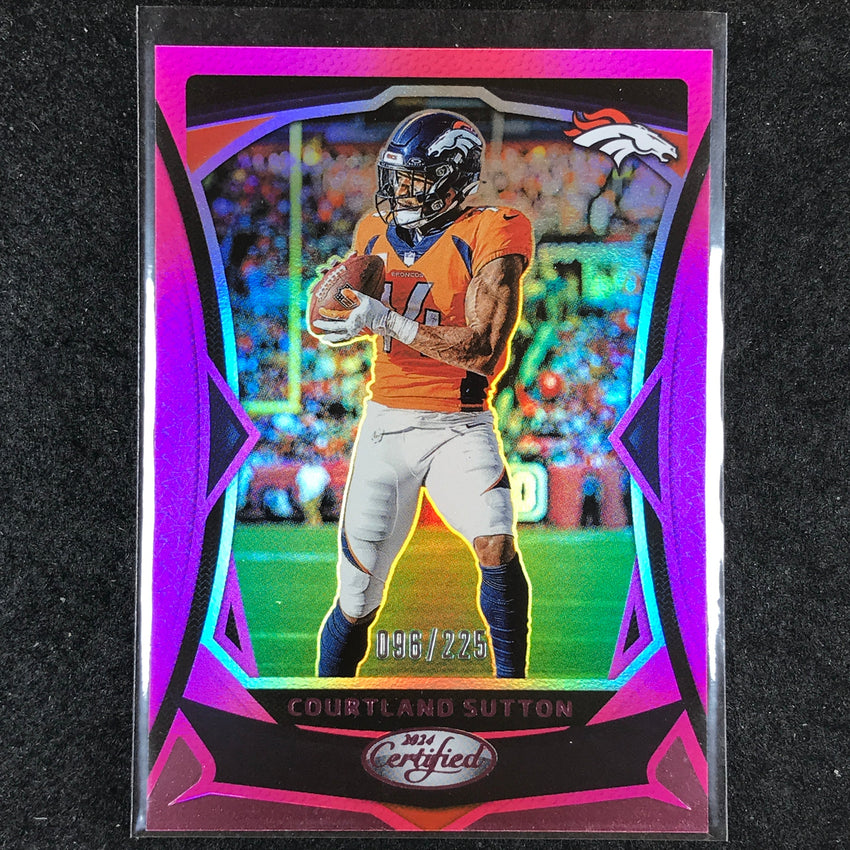 2024 Certified Football COURTLAND SUTTON Base Pink Mirror 96/225 #24