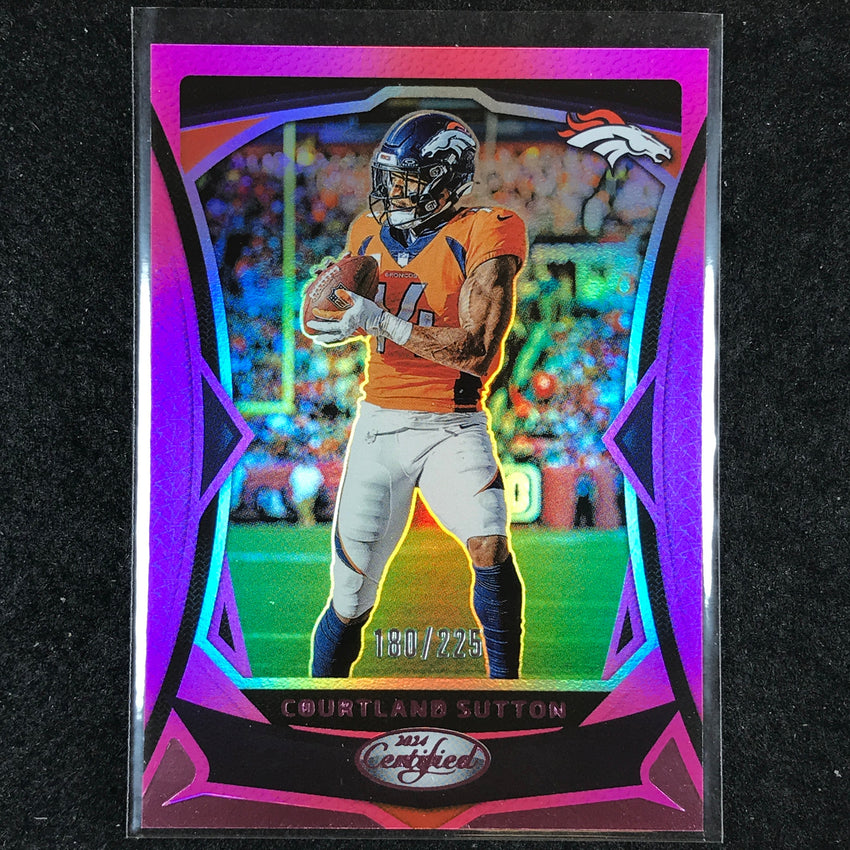 2024 Certified Football COURTLAND SUTTON Base Pink Mirror 180/225 #24