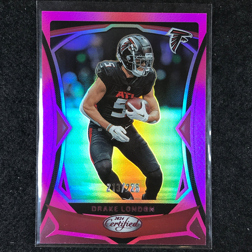 2024 Certified Football DRAKE LONDON Base Pink Mirror 213/225 #42