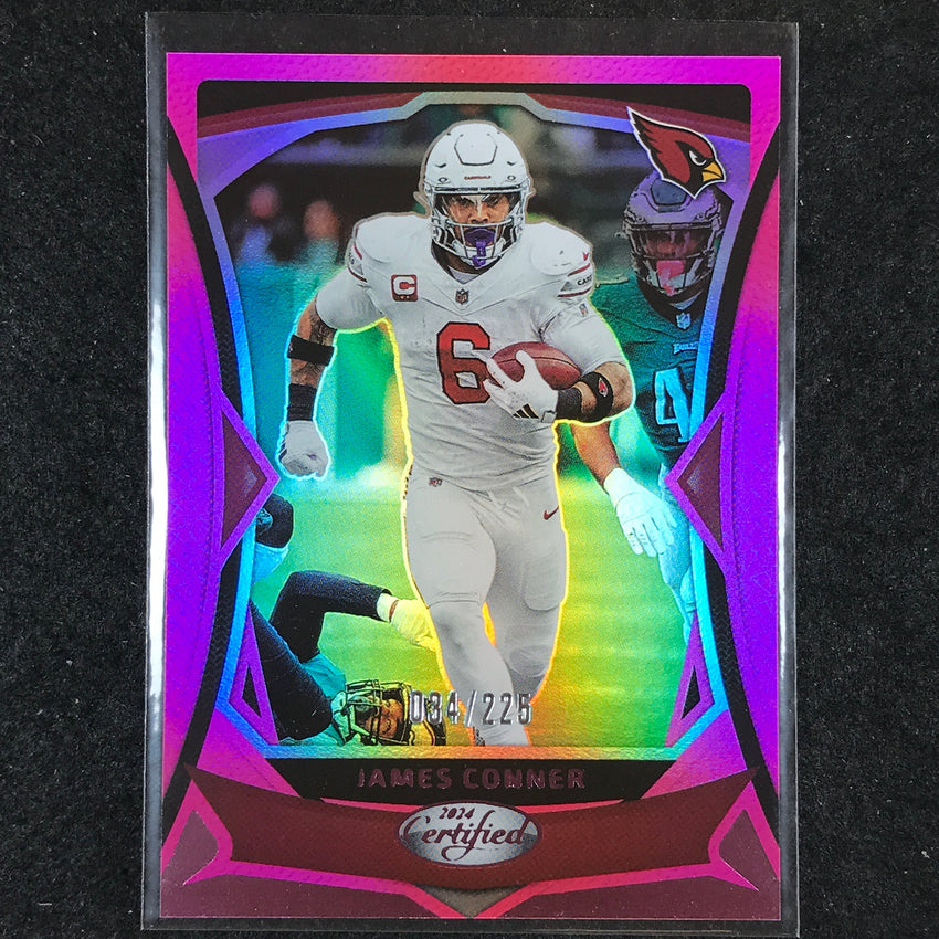 2024 Certified Football JAMES CONNER Base Pink Mirror 34/225 #51