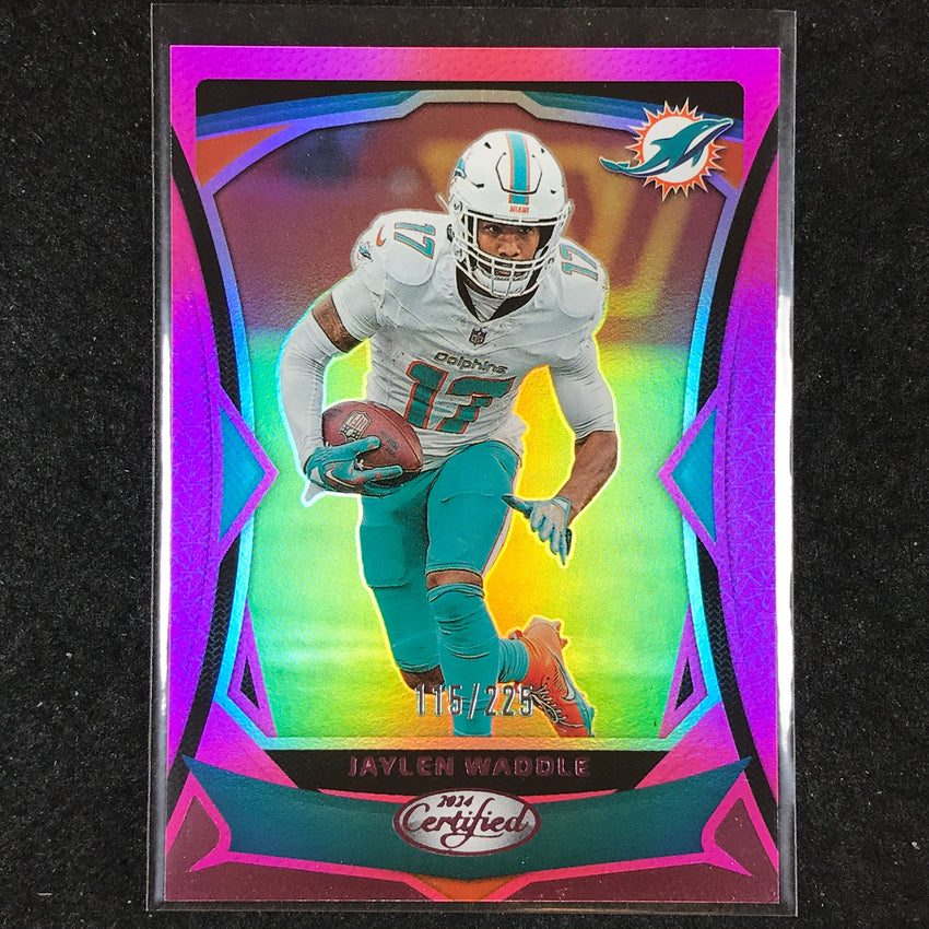 2024 Certified Football JAYLEN WADDLE Base Pink Mirror 115/225 #56