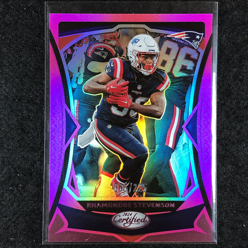 2024 Certified Football RHAMONDRE STEVENSON Base Pink Mirror 55/225 #85