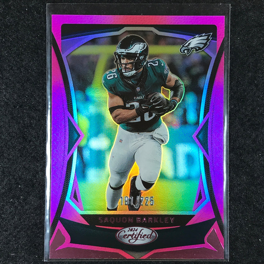 2024 Certified Football SAQUON BARKLEY Base Pink Mirror 191/225 #88