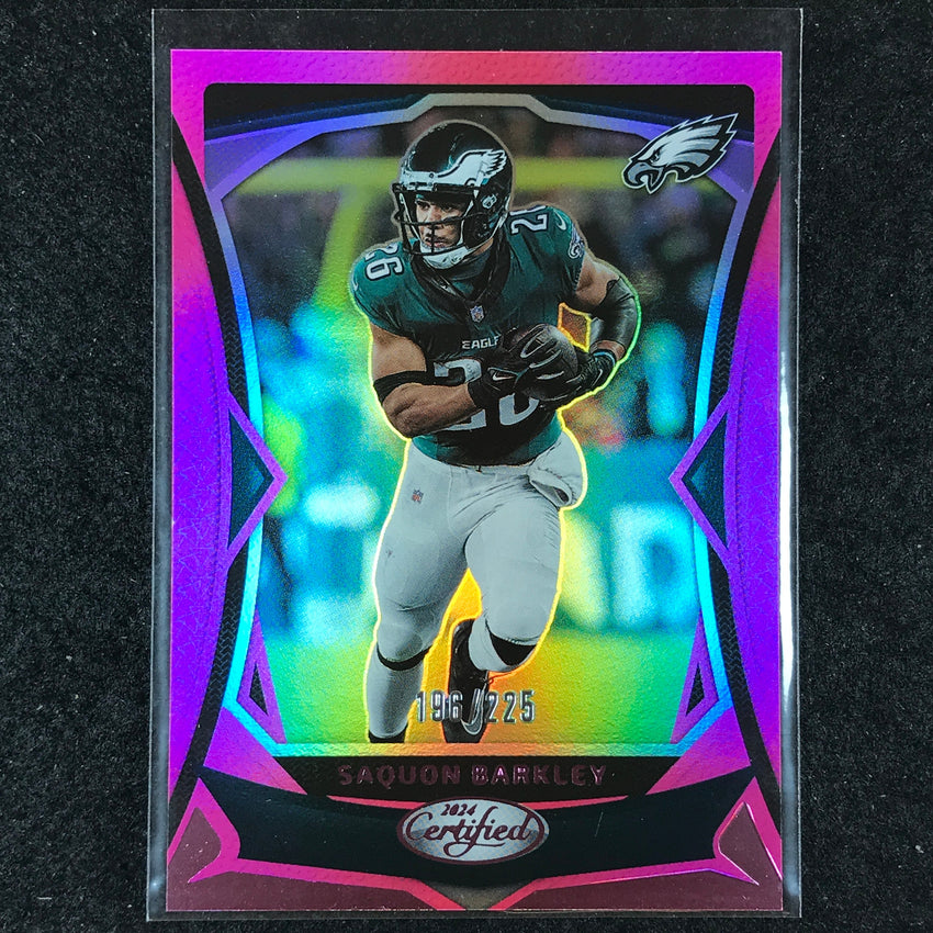 2024 Certified Football SAQUON BARKLEY Base Pink Mirror 196/225 #88