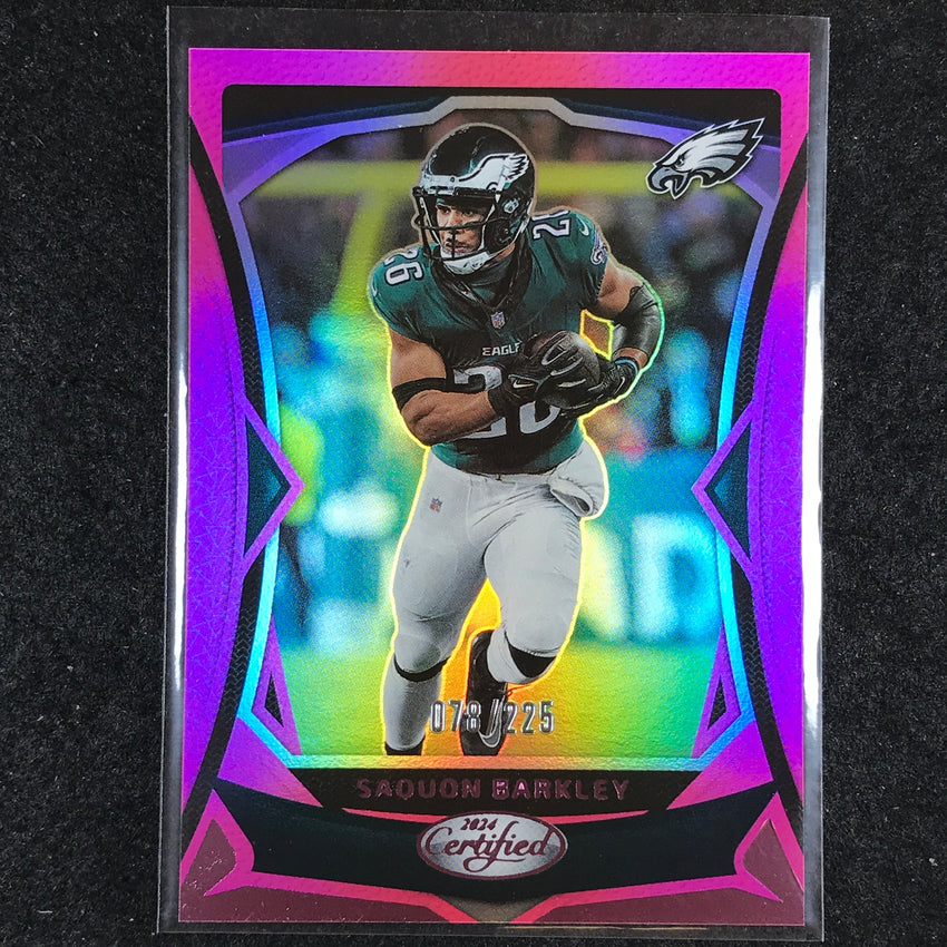 2024 Certified Football SAQUON BARKLEY Base Pink Mirror 78/225 #88