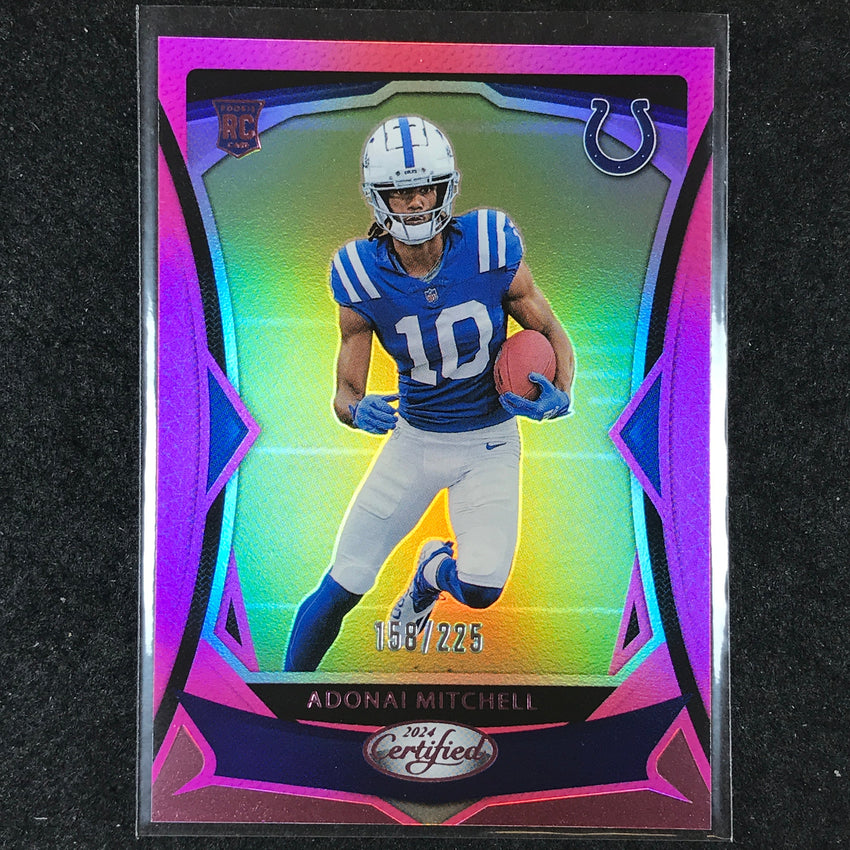 2024 Certified Football ADONAI MITCHELL Rookie Base Pink Mirror 158/225 #141