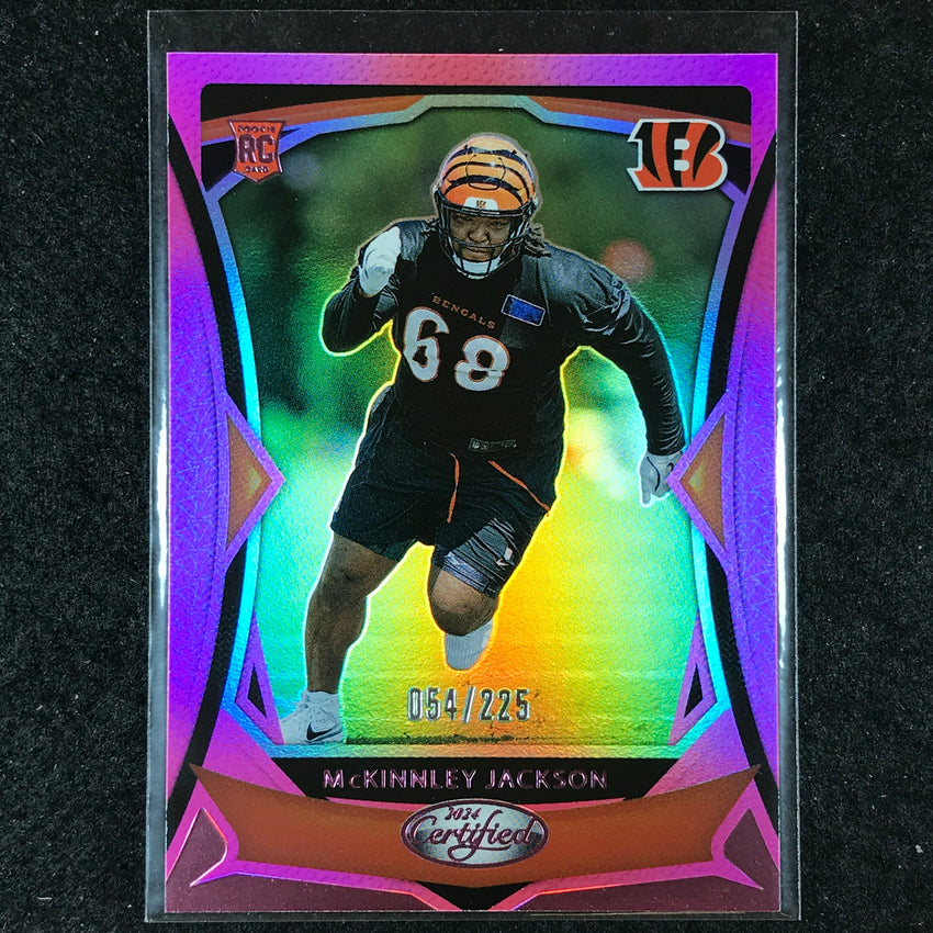 2024 Certified Football MCKINNLEY JACKSON Rookie Base Pink Mirror 54/225 #172