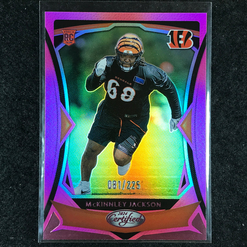 2024 Certified Football MCKINNLEY JACKSON Rookie Base Pink Mirror 81/225 #172