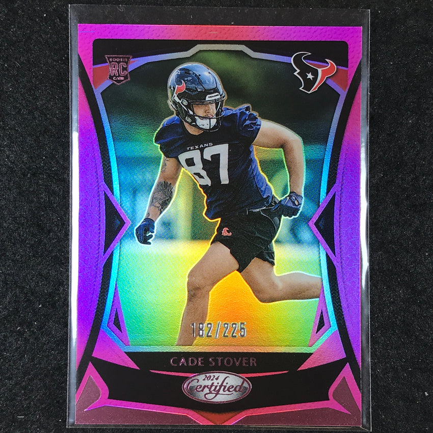 2024 Certified Football CADE STOVER Rookie Base Pink Mirror 182/225 #192