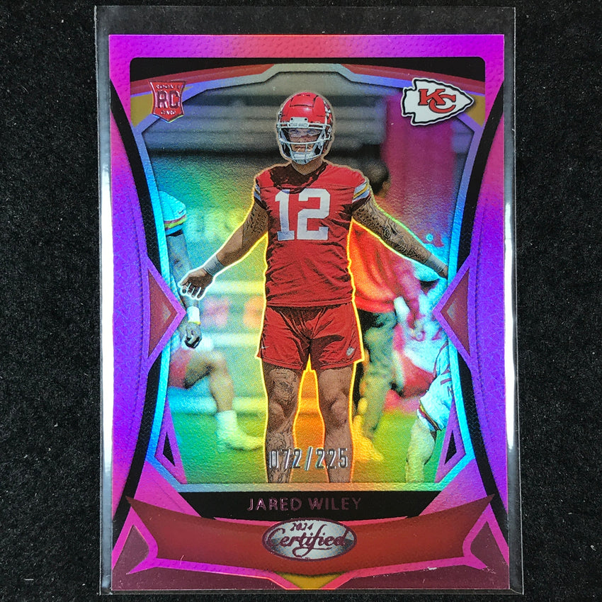 2024 Certified Football JARED WILEY Rookie Base Pink Mirror 72/225 #199