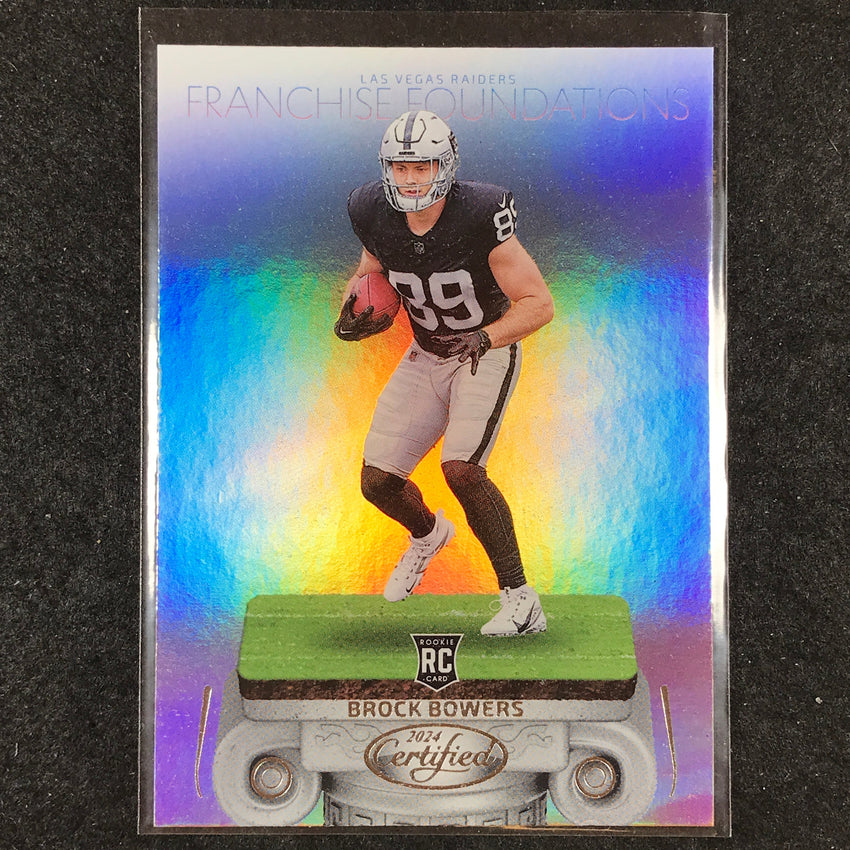 2024 Certified Football BROCK BOWERS Franchise Foundations Rookie Base #1