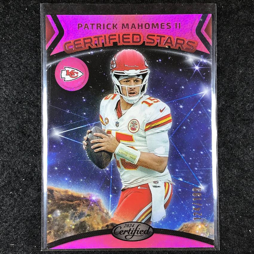 2024 Certified Football PATRICK MAHOMES II Certified Stars Pink Mirror 124/199