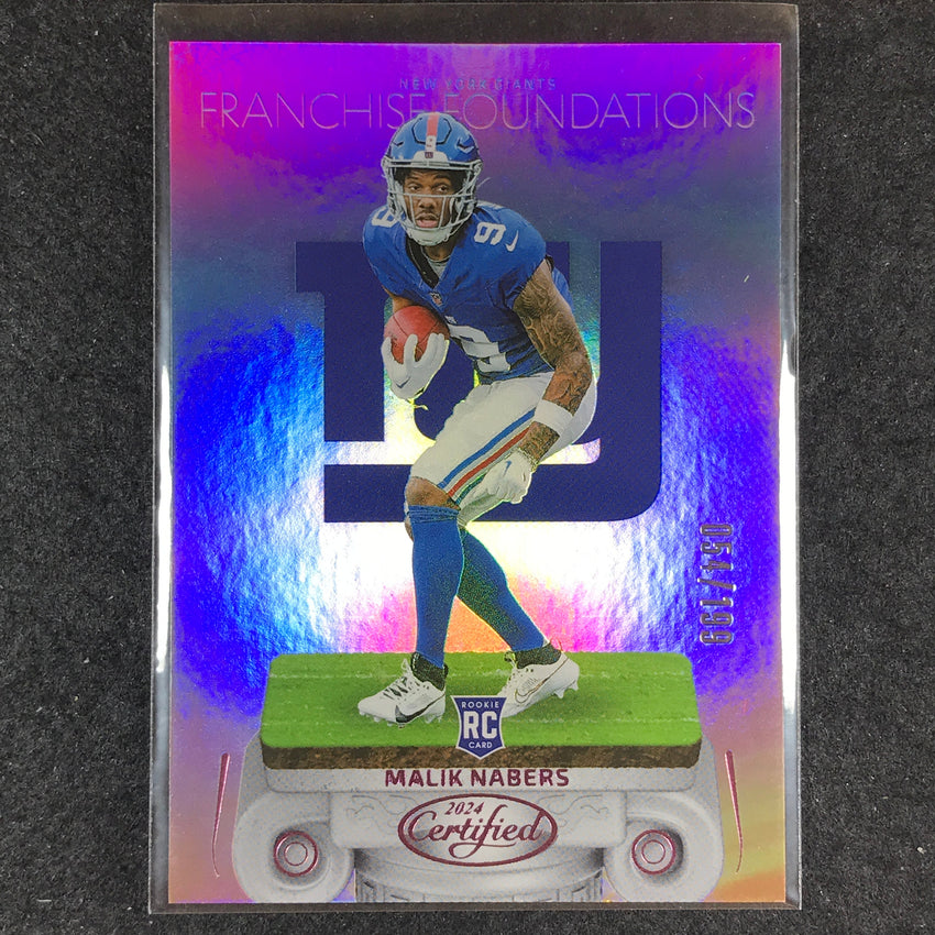 2024 Certified Football MALIK NABERS Franchise Foundations Rookie Pink 54/199