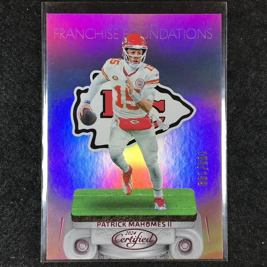 2024 Certified Football PATRICK MAHOMES II Franchise Foundations Pink 108/199