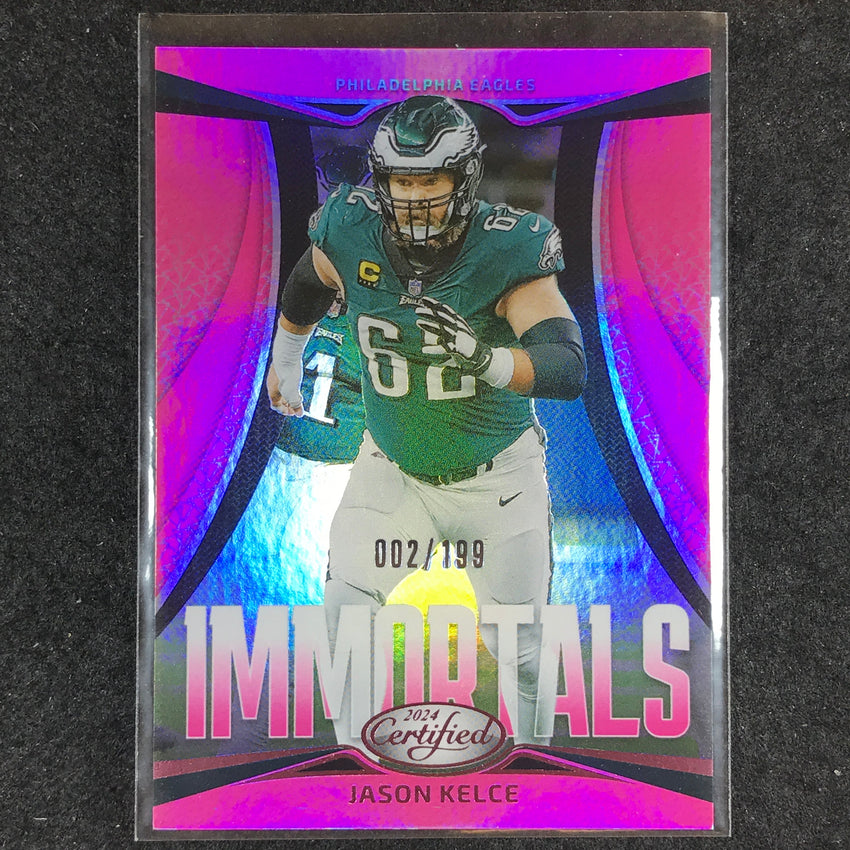 2024 Certified Football JASON KELCE Immortals Pink Mirror 2/199