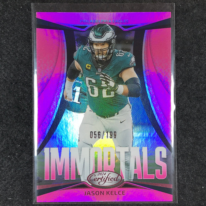 2024 Certified Football JASON KELCE Immortals Pink Mirror 56/199