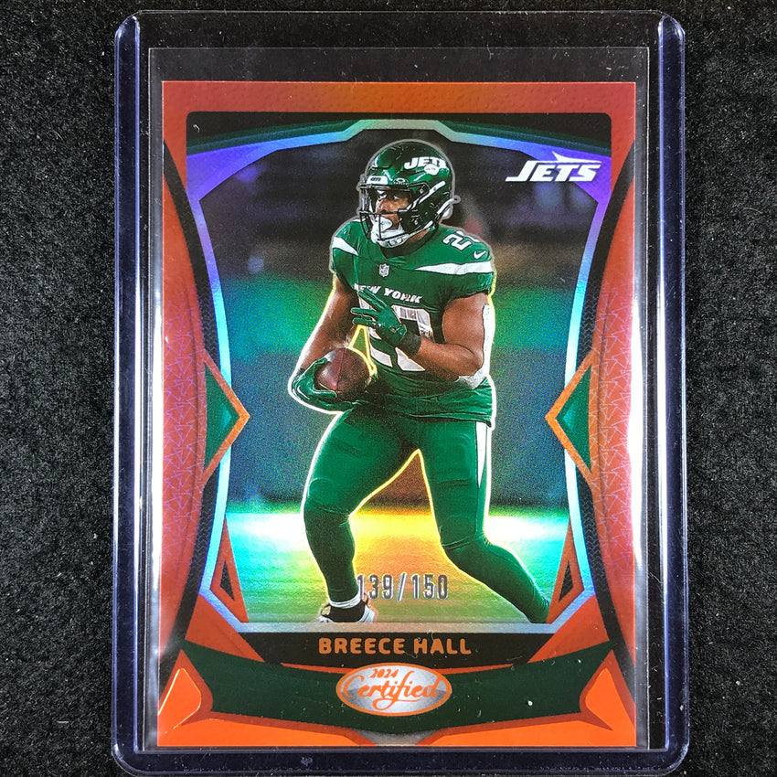 2024 Certified Football BREECE HALL Base Orange Mirror 139/150 #15