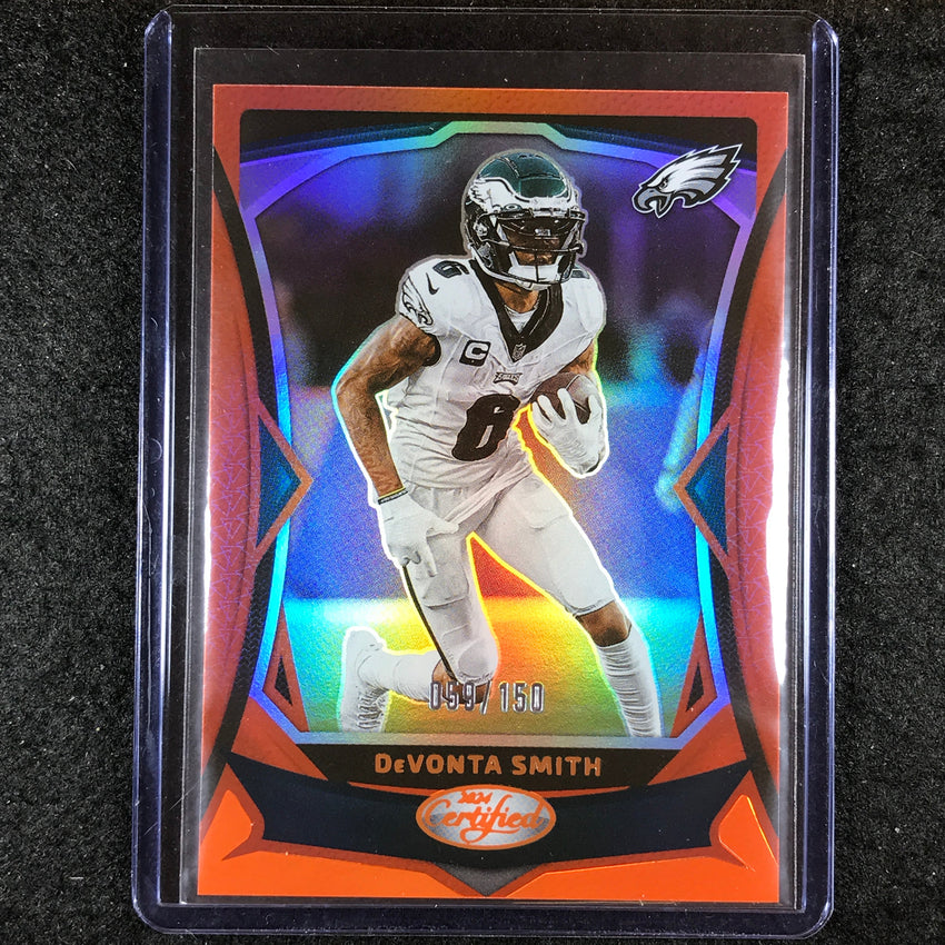 2024 Certified Football DEVONTA SMITH Base Orange Mirror 59/150 #39