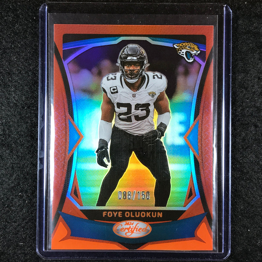 2024 Certified Football FOYE OLUOKUN Base Orange Mirror 88/150 #44