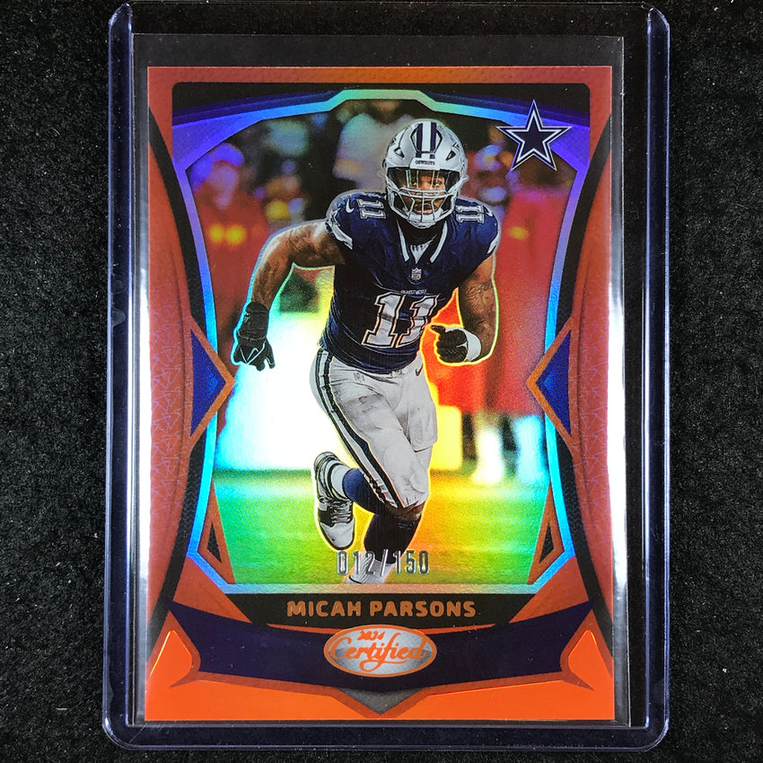 2024 Certified Football MICAH PARSONS Base Orange Mirror 12/150 #75