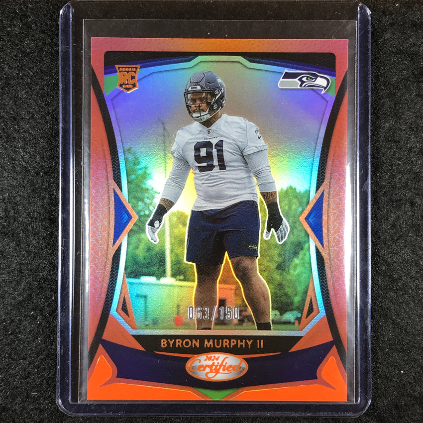2024 Certified Football BYRON MURPHY II Rookie Base Orange Mirror 63/150 #112