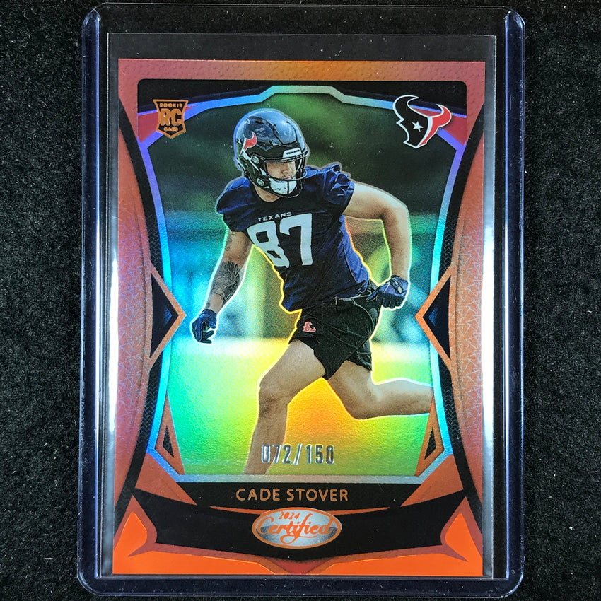 2024 Certified Football CADE STOVER Rookie Base Orange Mirror 72/150 #192