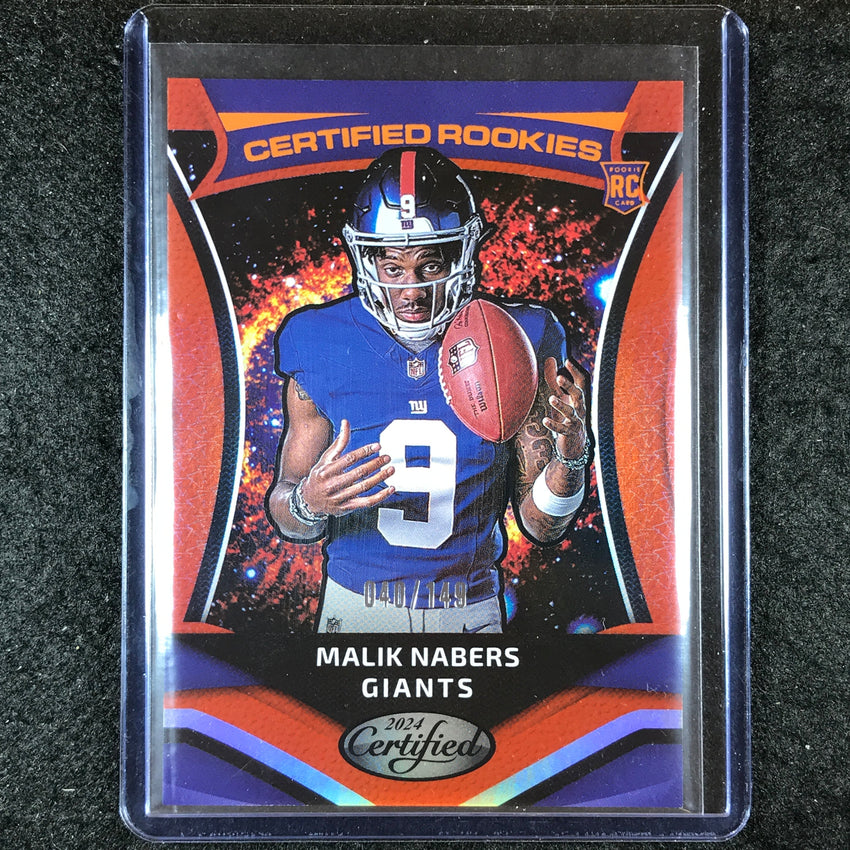 2024 Certified Football MALIK NABERS Certified Rookies Orange Mirror 40/149 #7