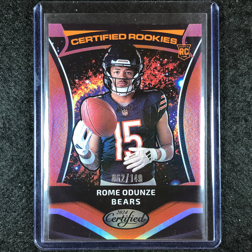 2024 Certified Football ROME ODUNZE Certified Rookies Orange Mirror 62/149 #13