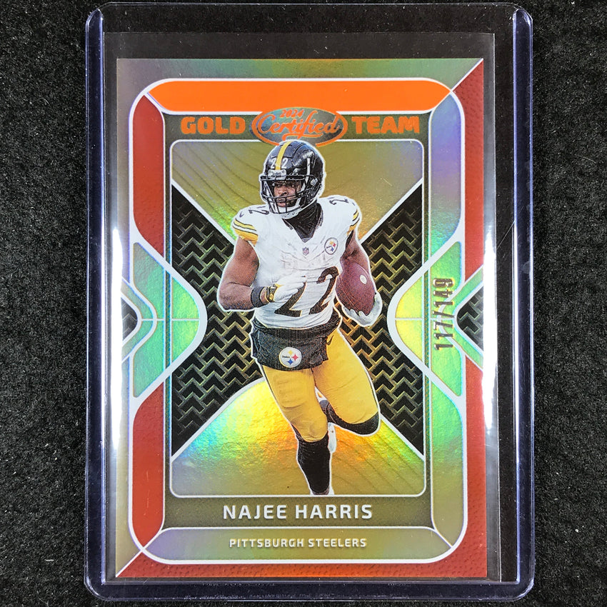2024 Certified Football NAJEE HARRIS Gold Team Orange Mirror 117/149