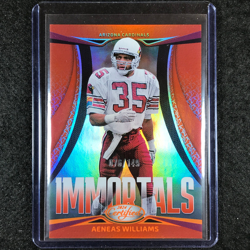 2024 Certified Football AENEAS WILLIAMS Immortals Orange Mirror 76/149 #2