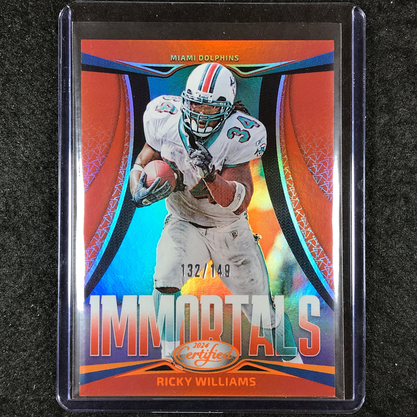 2024 Certified Football RICKY WILLIAMS Immortals Orange Mirror 132/149 #17