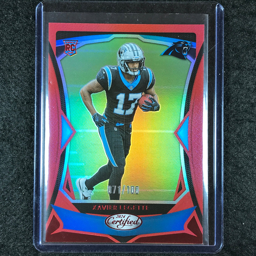 2024 Certified Football XAVIER LEGETTE Rookie Base Red Mirror 71/100 #123