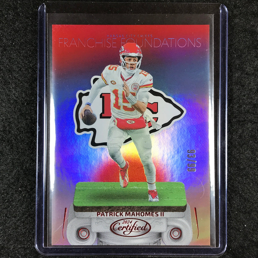 2024 Certified Football PATRICK MAHOMES II Franchise Foundations Red 93/99