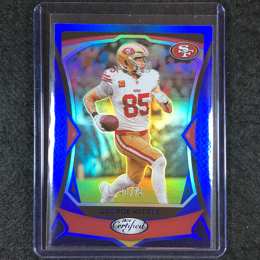 2024 Certified Football GEORGE KITTLE Base Blue Mirror 41/75