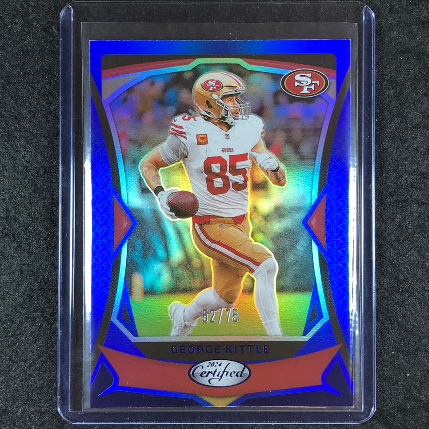 2024 Certified Football GEORGE KITTLE Base Blue Mirror 52/75