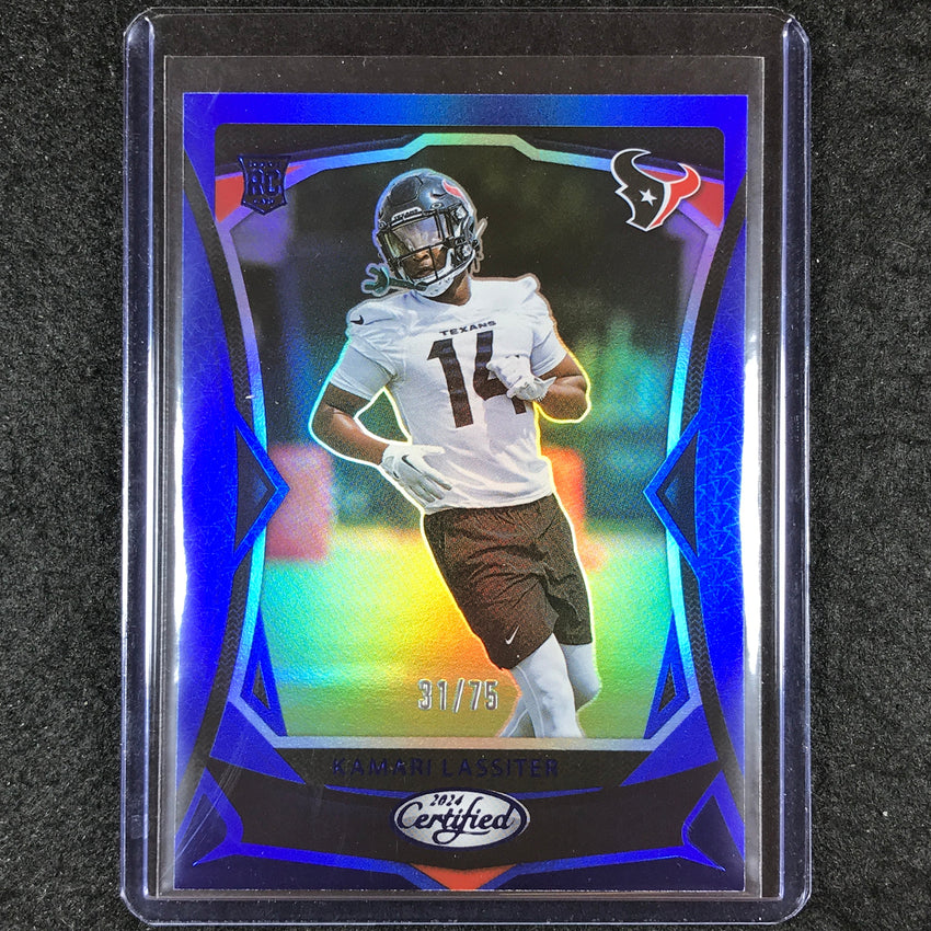 2024 Certified Football KAMARI LASSITER Rookie Base Blue Mirror 31/75
