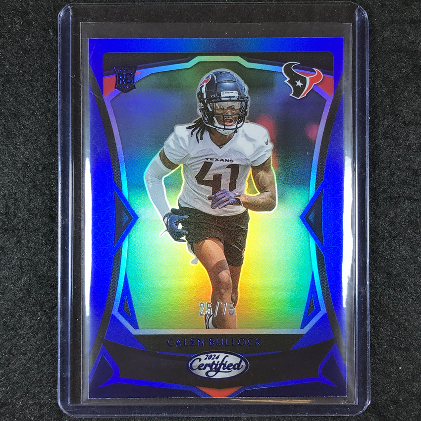 2024 Certified Football CALEN BULLOCK Rookie Base Blue Mirror 25/75