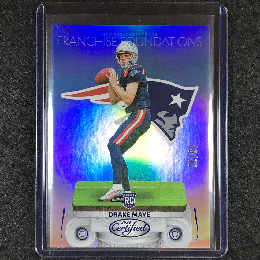 2024 Certified Football DRAKE MAYE Franchise Foundations Rookie Blue 48/75