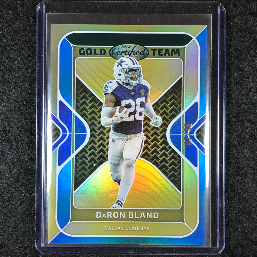 2024 Certified Football DARON BLAND Gold Team Teal Mirror 7/50