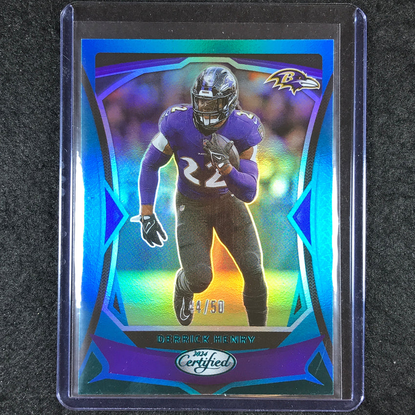 2024 Certified Football DERRICK HENRY Base Teal Mirror 44/50