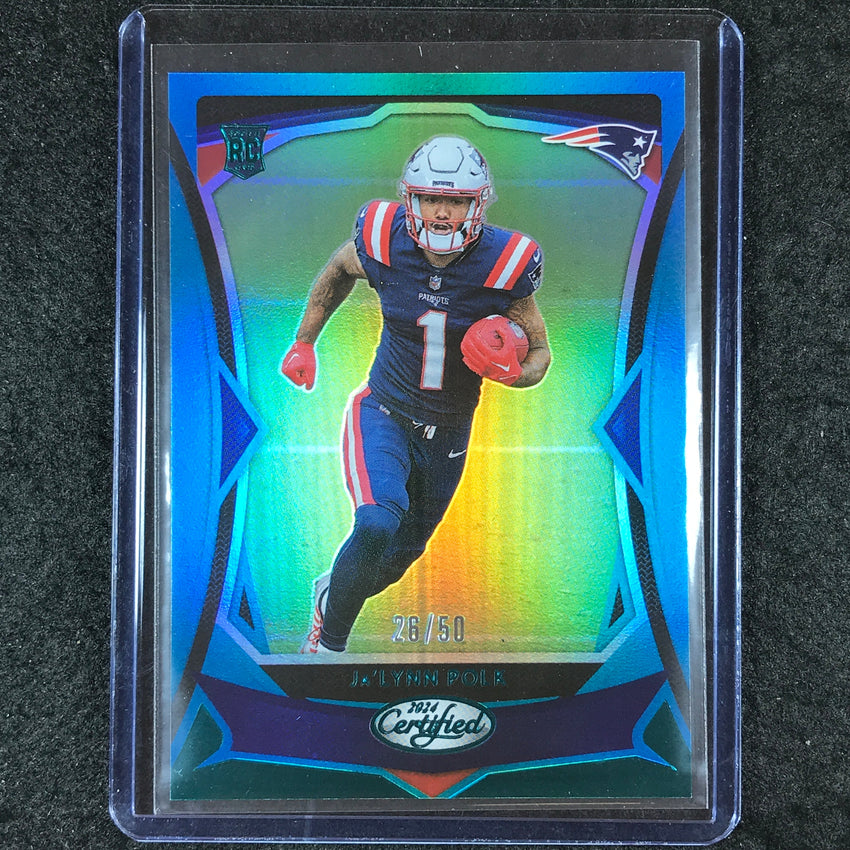 2024 Certified Football JA'LYNN POLK Rookie Base Teal Mirror 26/50