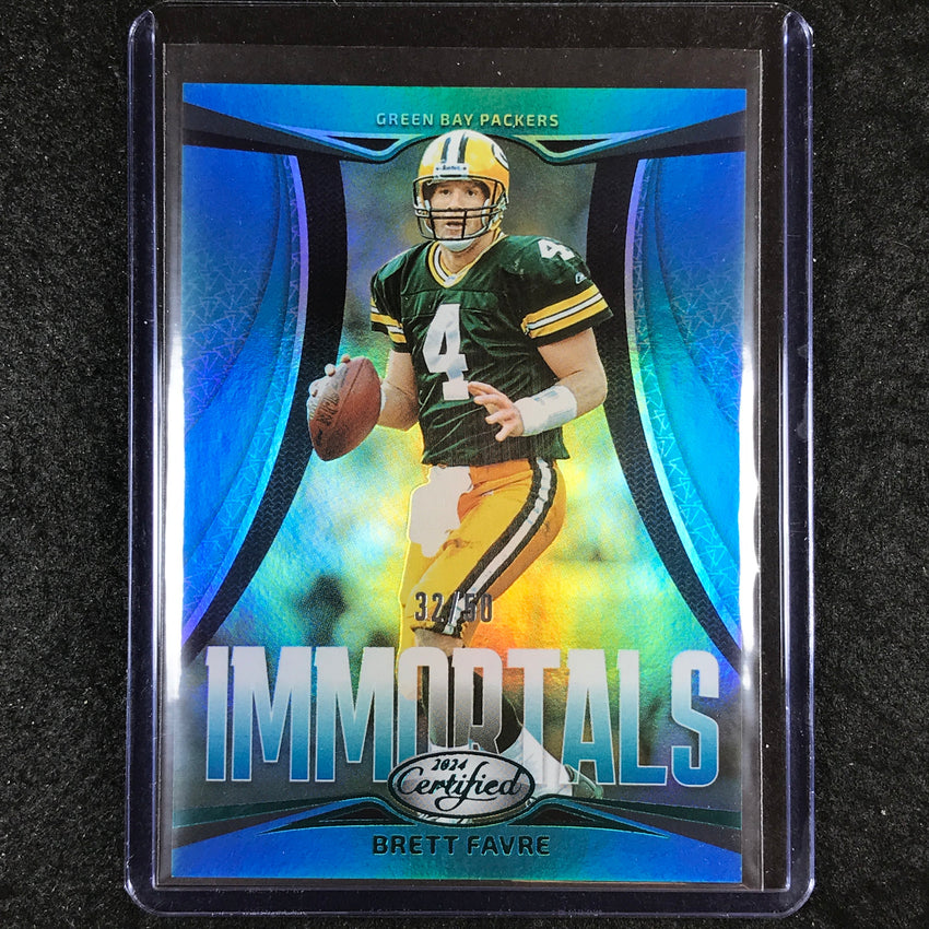 2024 Certified Football BRETT FAVRE Immortals Teal Mirror 32/50
