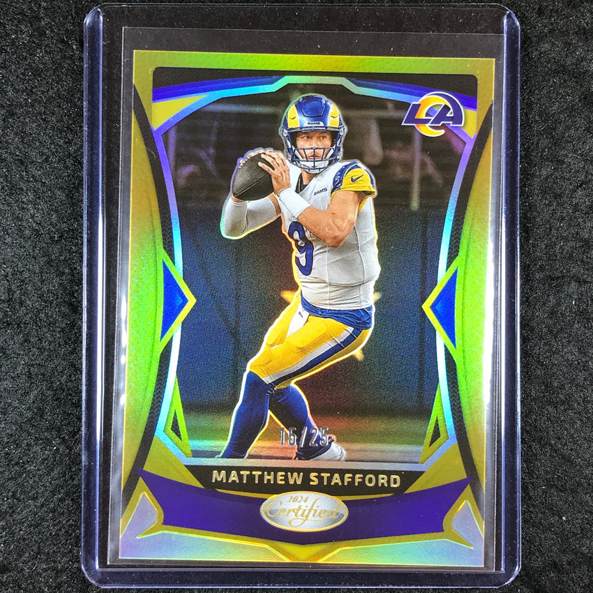2024 Certified Football MATTHEW STAFFORD Base Gold Mirror 15/25