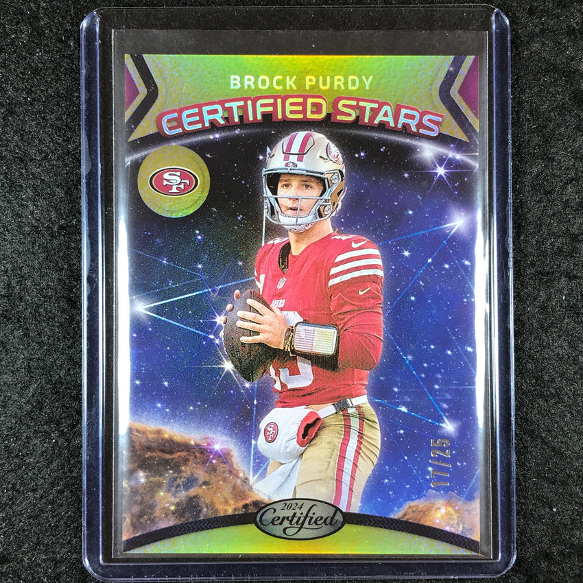 2024 Certified Football BROCK PURDY Certified Stars Gold Mirror 17/25