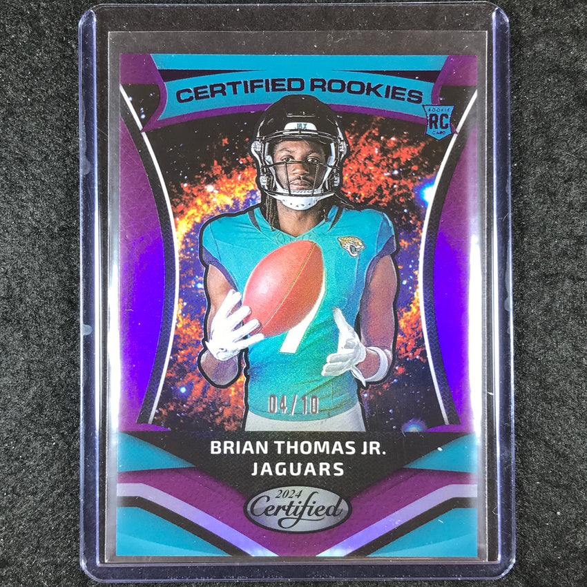 2024 Certified Football BRIAN THOMAS JR. Certified Rookies Purple Mirror 4/10