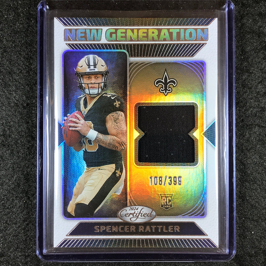 2024 Certified Football SPENCER RATTLER New Generation Rookie Jersey 108/399