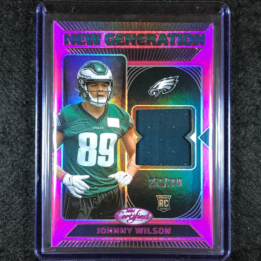2024 Certified Football JOHNNY WILSON New Generation Rookie Jersey Pink 252/299