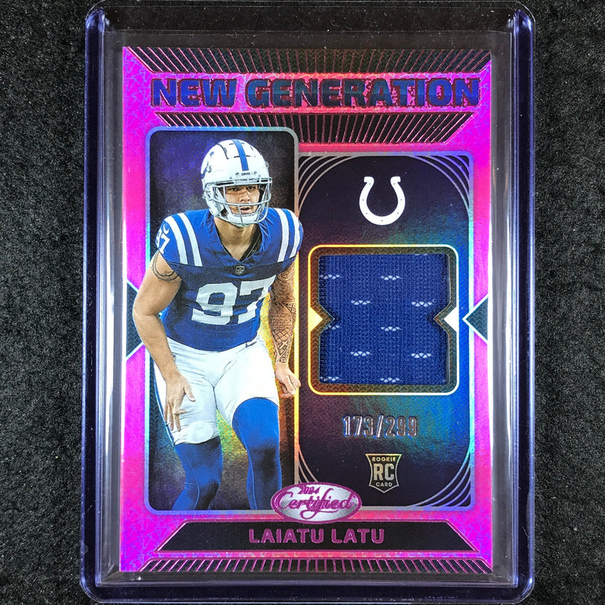 2024 Certified Football LAIATU LATU New Generation Rookie Jersey Pink 173/299
