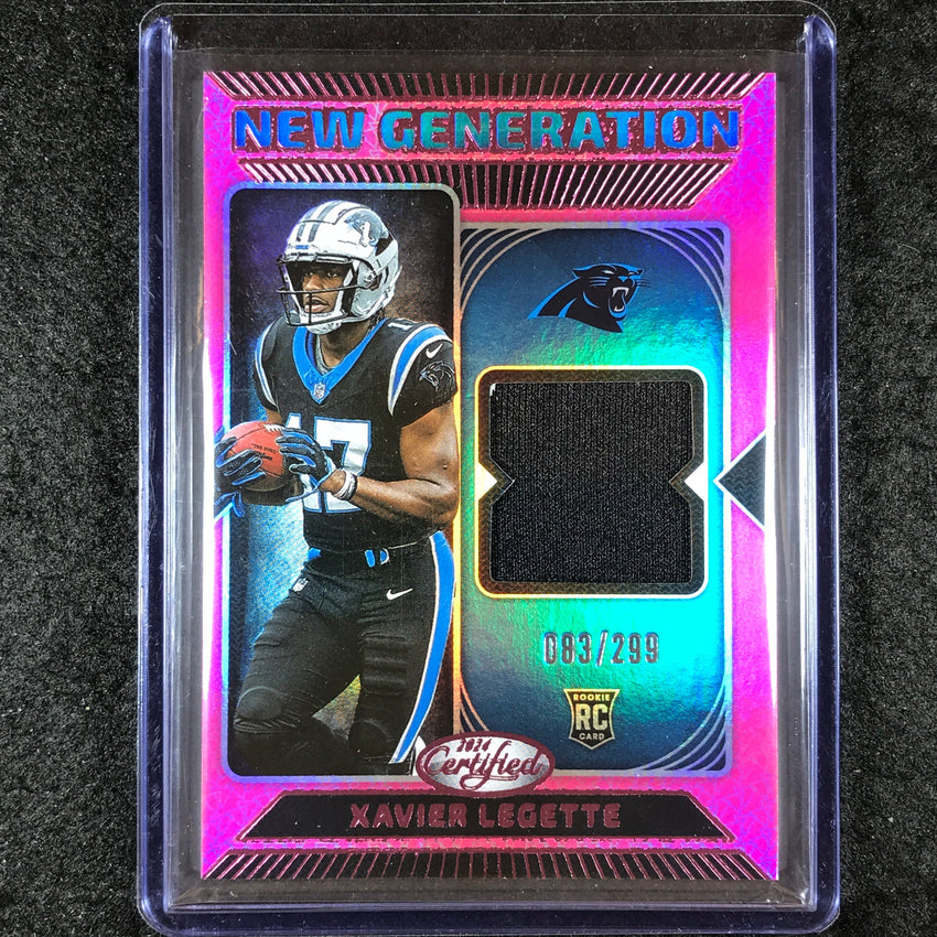 2024 Certified Football XAVIER LEGETTE New Generation Rookie Jersey Pink 83/299