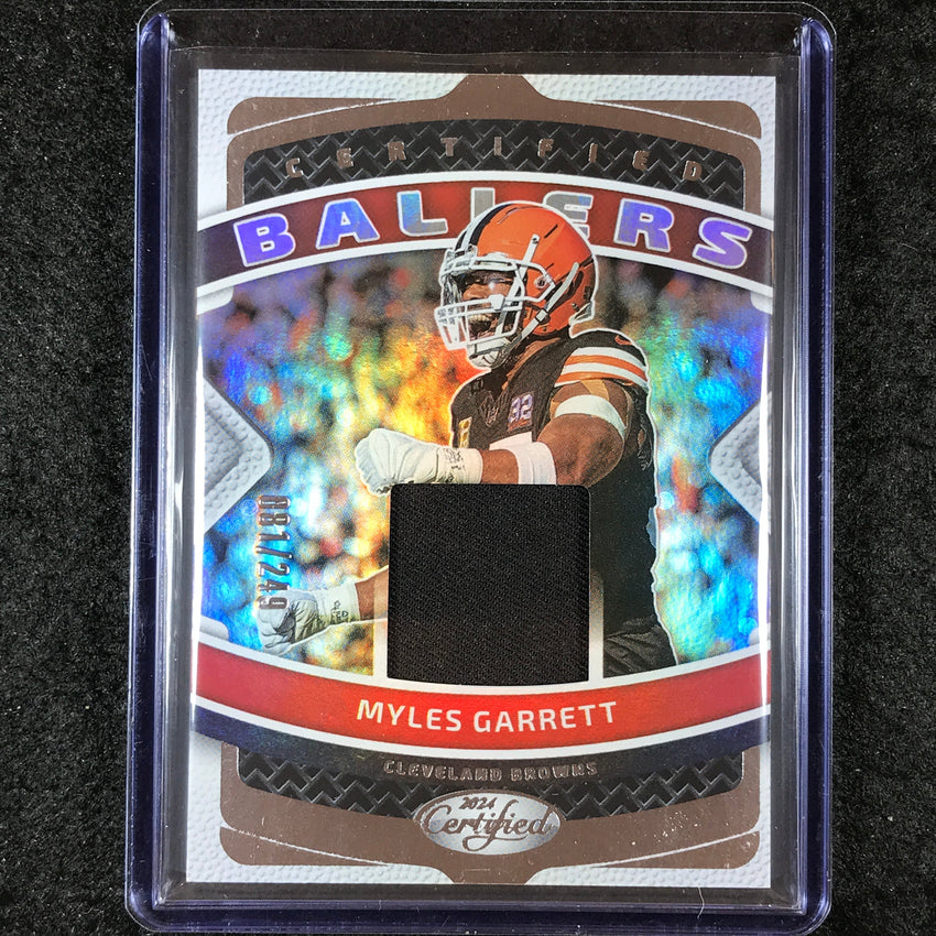 2024 Certified Football MYLES GARRETT Certified Ballers Jersey Relic 81/249